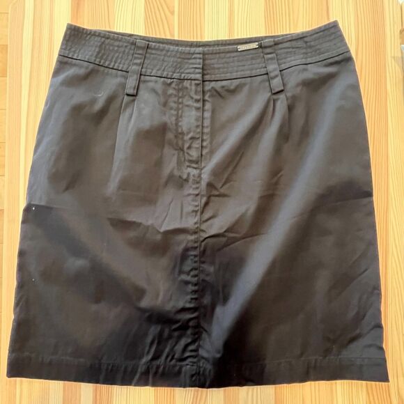Ted Baker Black Mini Skirt Size 3/US 8 Pencil Cotton Office Work Minimal - Picture 4 of 7